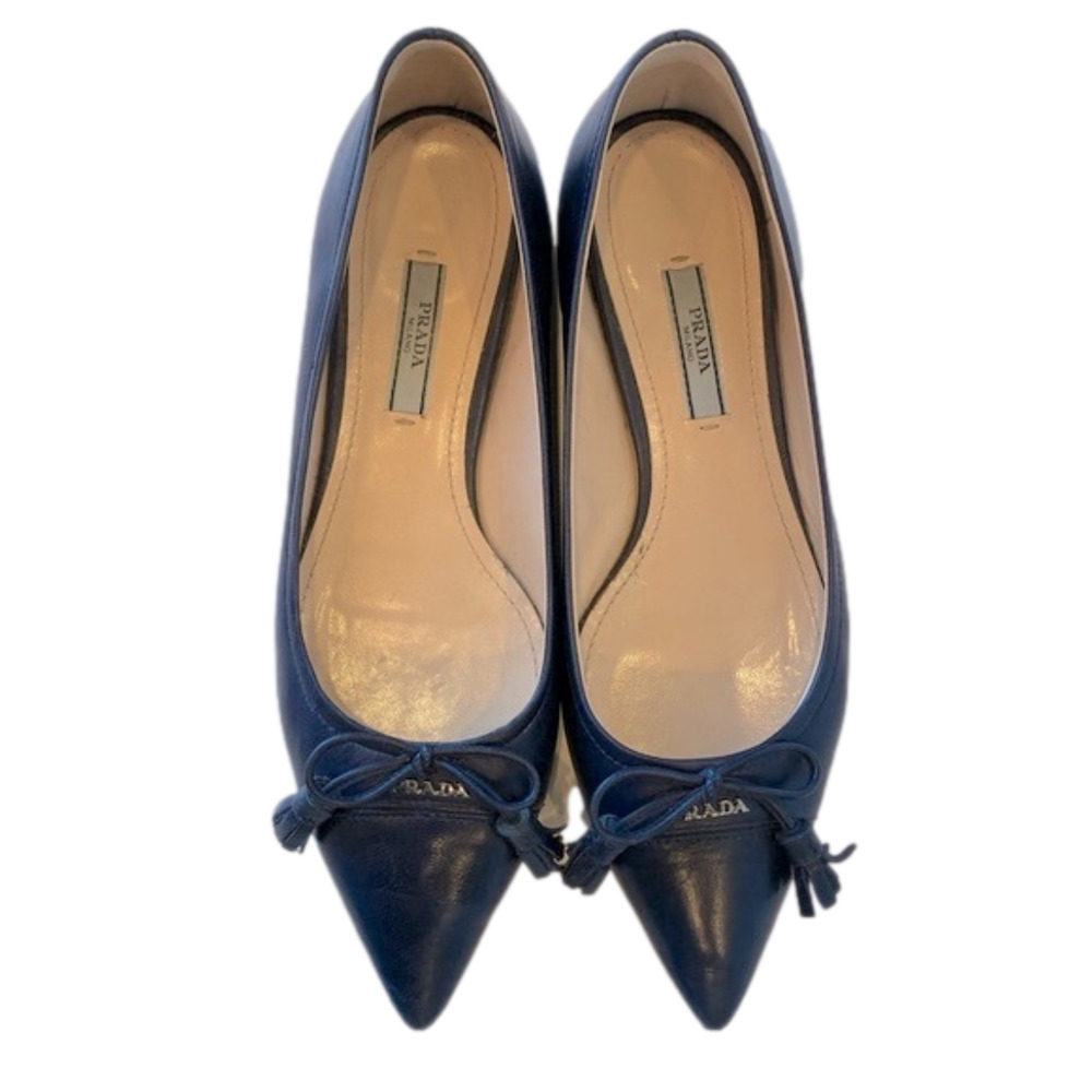 ✨HOST PICK✨PRADA Tasseled Pointed Toe Ballerina Flats - 37